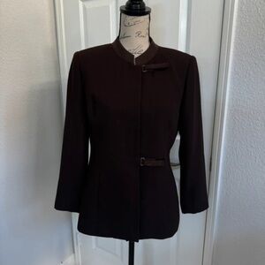Kasper Women's Elegant Chocolate Blazer
